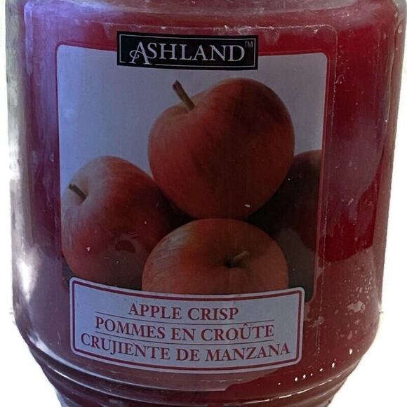 Ashland Scented Jar Candle Apple Crisp Unused Autumn 17 oz Red Reusable Glass - Picture 4 of 6